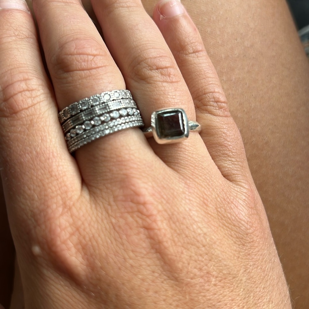 Beautiful brown purple stone ring